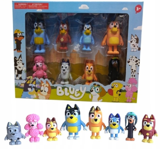 Sada rozprávkových figúrok BLUE & FAMILY BING FAMILY FRIENDS FUN 8 KS